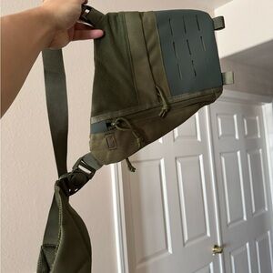 Olive Green Men's Sling Bag - Tactical Crossbody